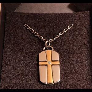 Men’s Unique by Yanbal Silver and Gold Cross